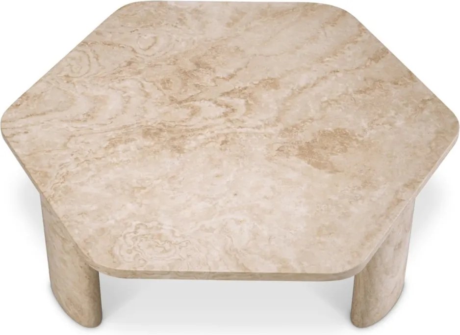 Masuta de cafea LUX din travertin Zenitho