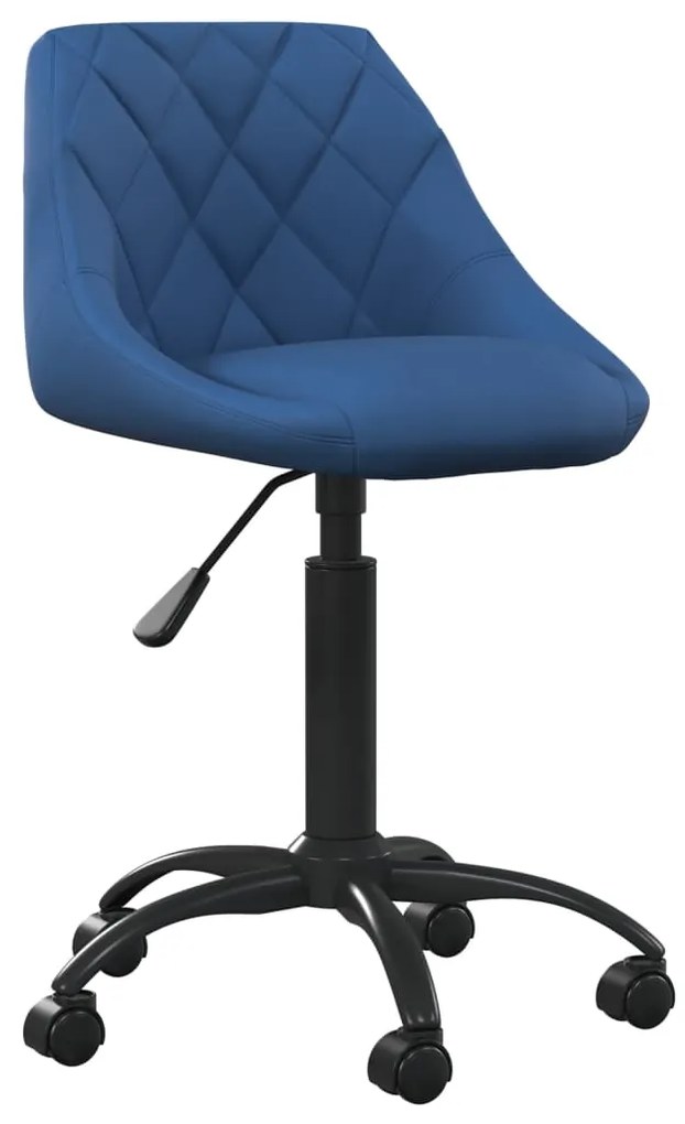 vidaXL Scaun de birou, albastru, catifea