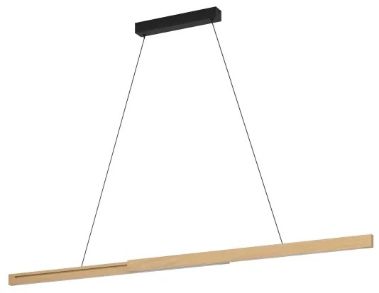 Lustră LED dimabilă pe cablu Eglo 390369 MONTEBUONO LED/21W/230V 3000K maro