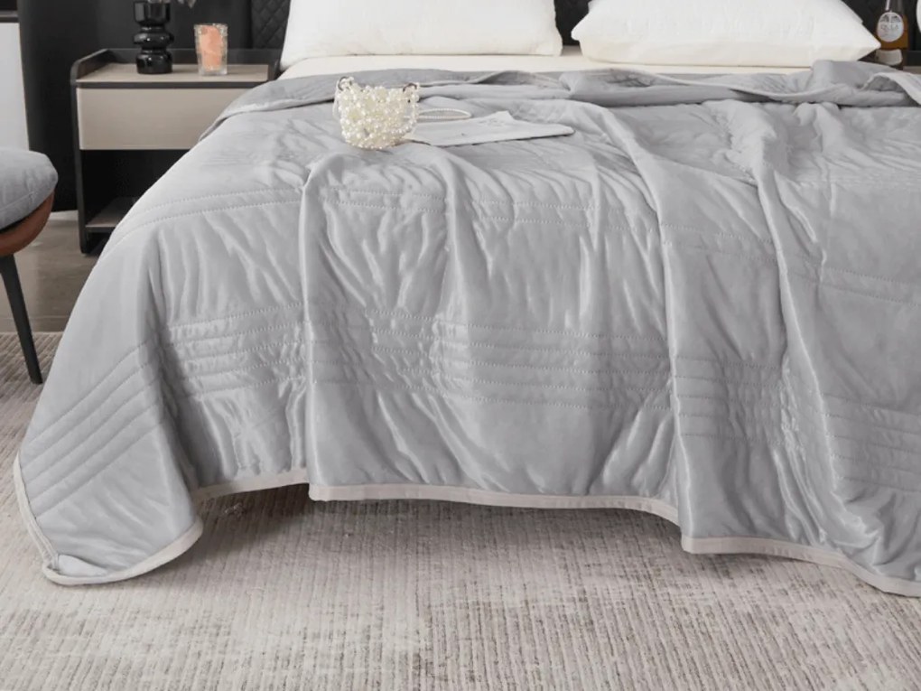 Pilota de vara racoritoare CELIA, gri Dimensiune: 140 x 200 cm