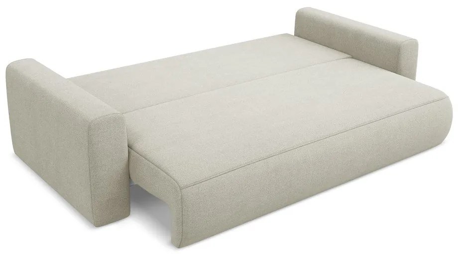 Canapea bej extensibilă/cu spațiu de depozitare 238 cm Kapua – Makamii
