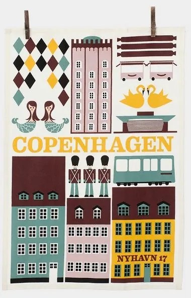 Servet din bumbac pentru bucatarie Copenhagen Ferm Living
