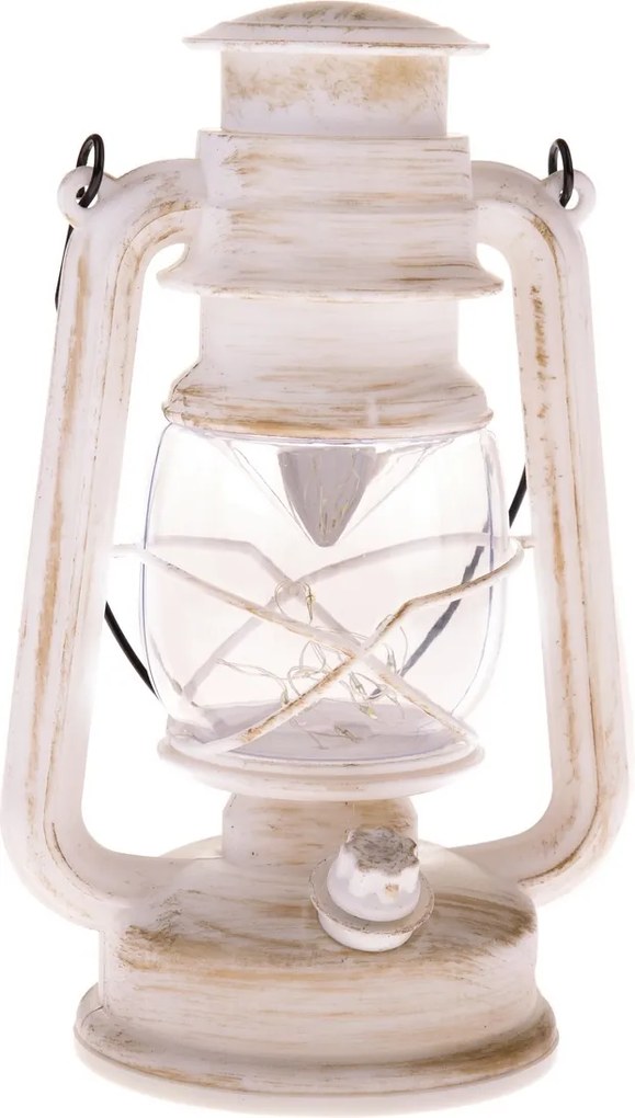 Felinar cu lumină LED Provence, 14 x 24,5 x 10,5cm, 10 LED, alb cald, plastic