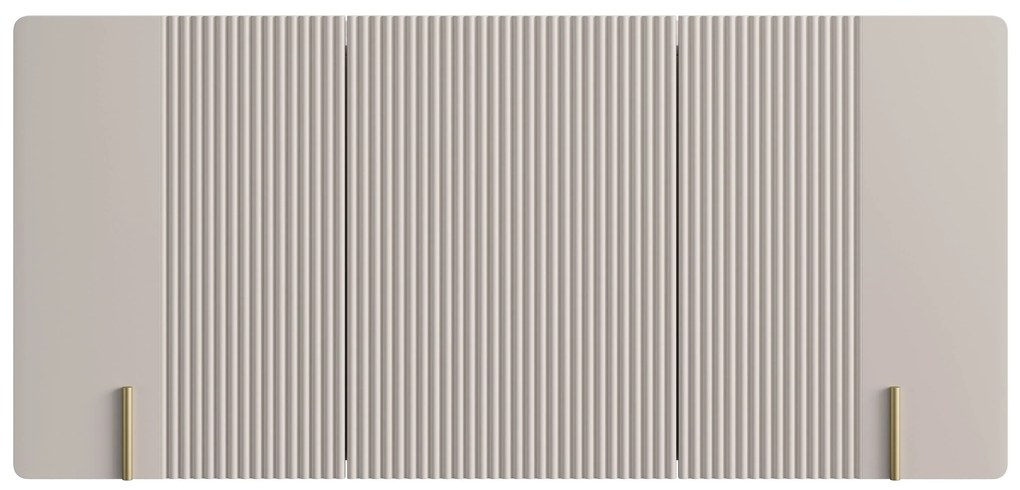 Comodă suspendată Malmi 150 cm cu 3 uși - cașmir / auriu