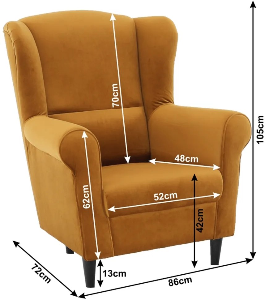 Fotoliu, material muştar, CHARLOT
