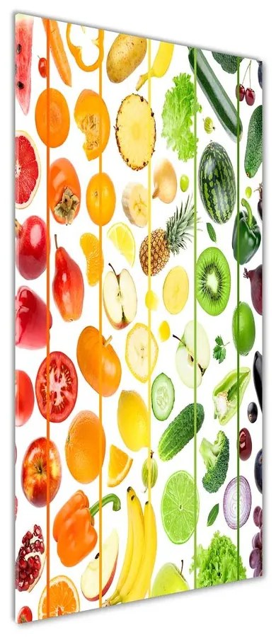Tablou sticlă Fructe si legume