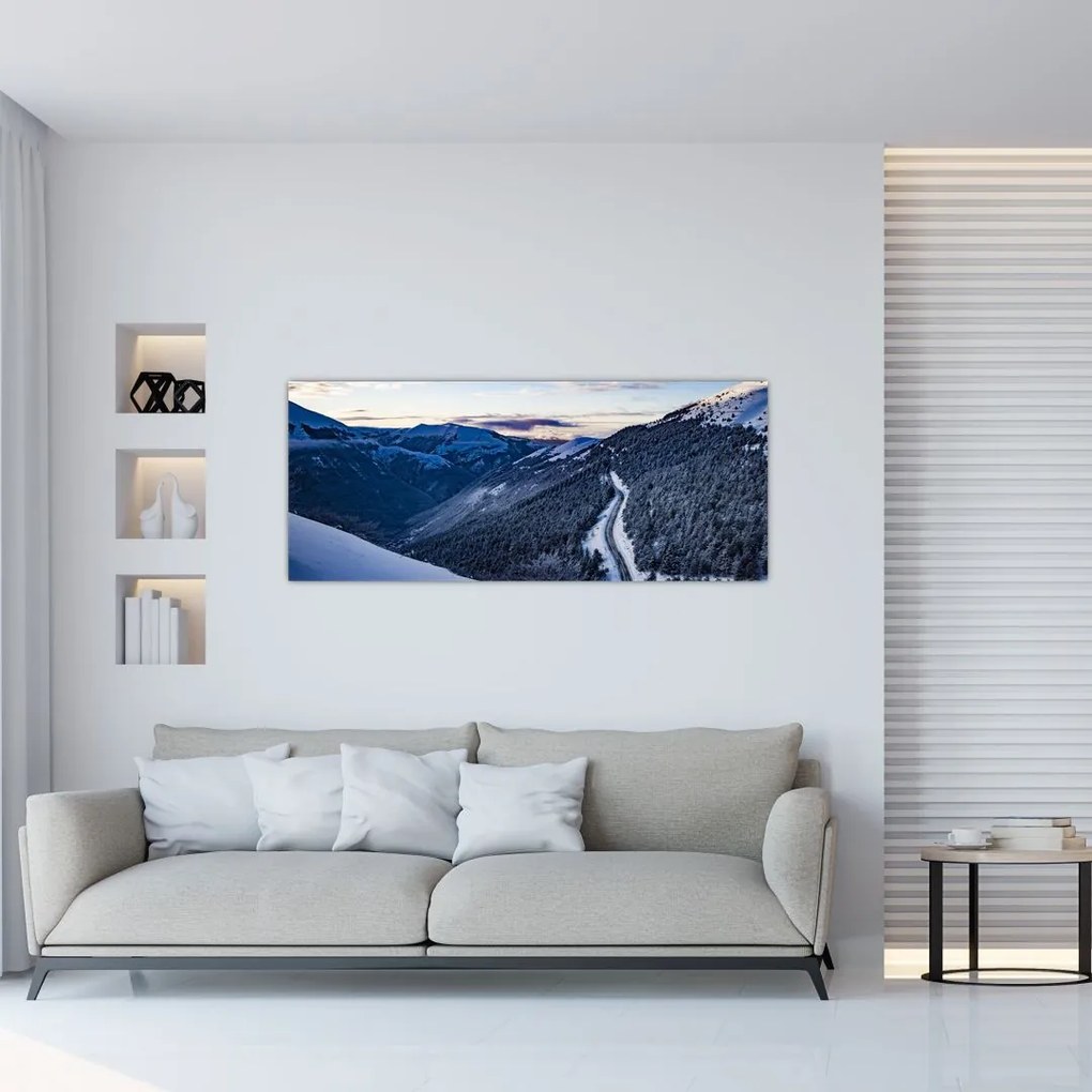 Tablou - Pantă înzăpezită (120x50 cm)