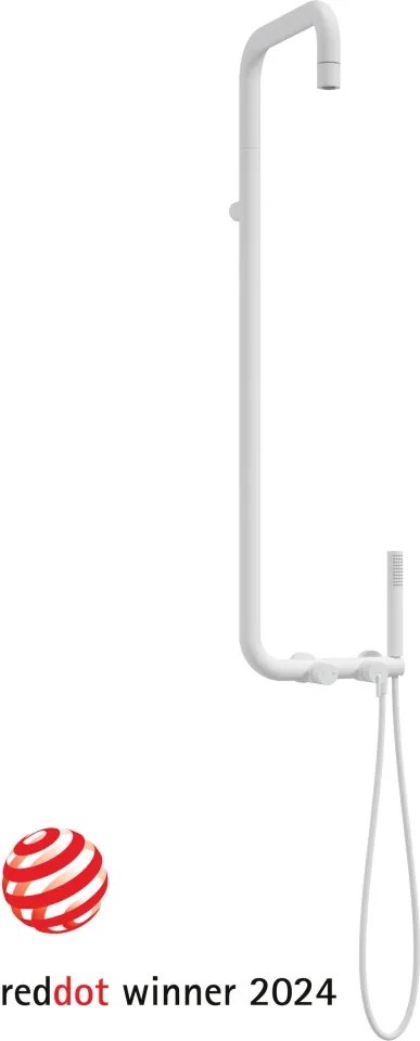 Silia Pălărie de duș, cu baterie de duș Finisaj: Alb NQS_A4XM