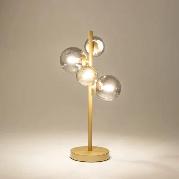 Lampă LED de masă Brilagi MILLA 4xG9/3W/230V auriu/fumuriu