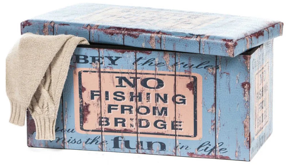 Taburet Design Old Coffer, multicolor, 76.5x38x37.5 cm