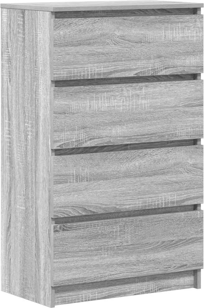 vidaXL Servantă, sonoma gri, 60x35x98,5 cm, lemn prelucrat