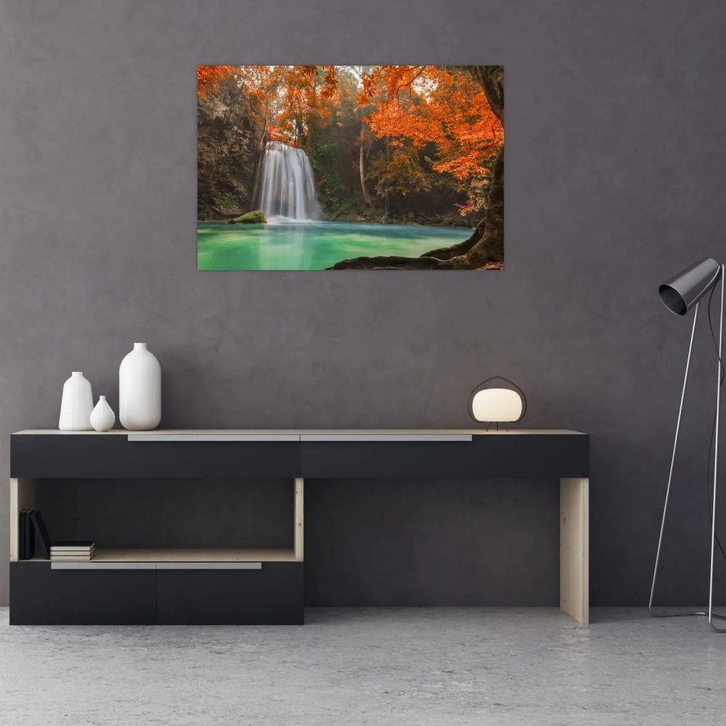 Tablou - Cascadă în Thailanda (90x60 cm)