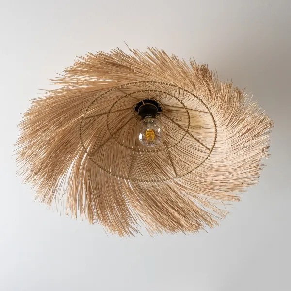 Brilagi - Lustră LED aplicată CERIA BOHO, 1x E27 (max. 40W), 230V, Ø 70 cm, ratan