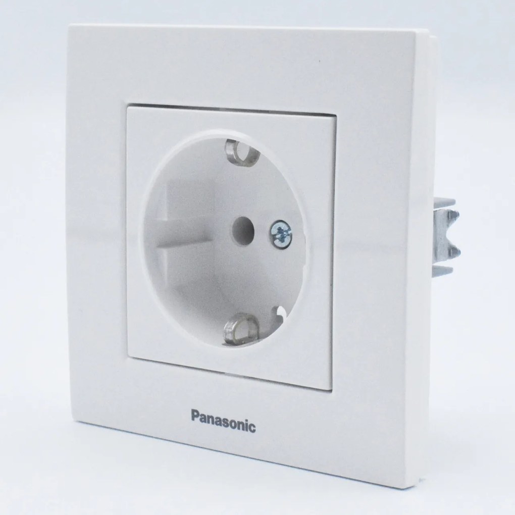 Priza simpla cu impamantare Karre Plus Panasonic, ST, alba