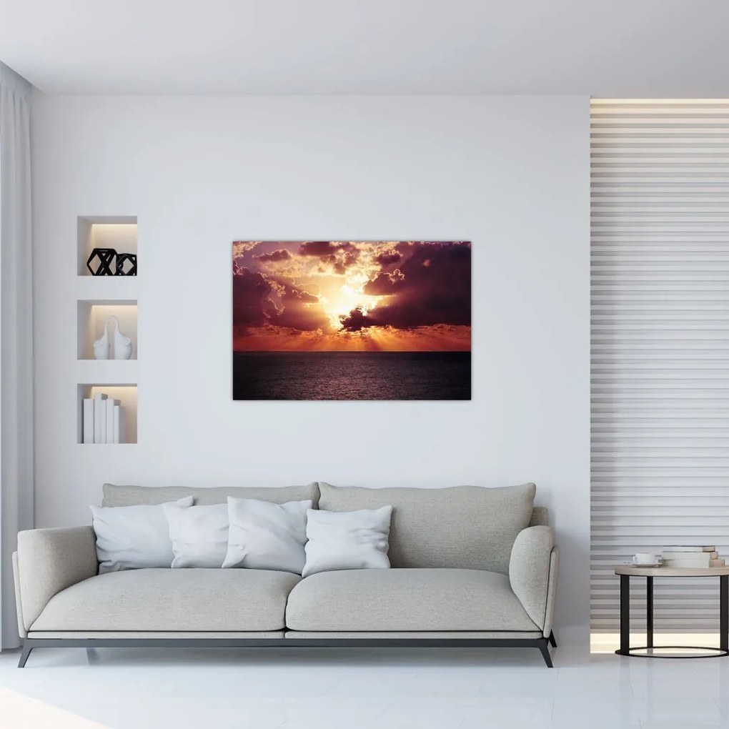 Tablou cu soarele după nori (90x60 cm)