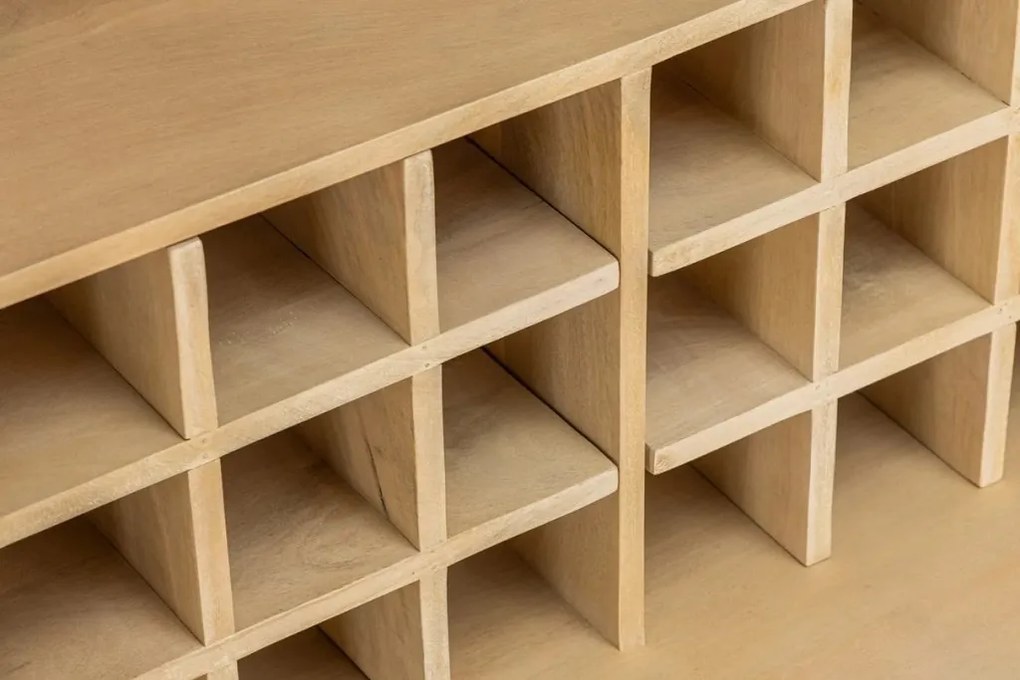 Bufet, Bar cu model optic 3D, Lemn, ART DECO 140cm