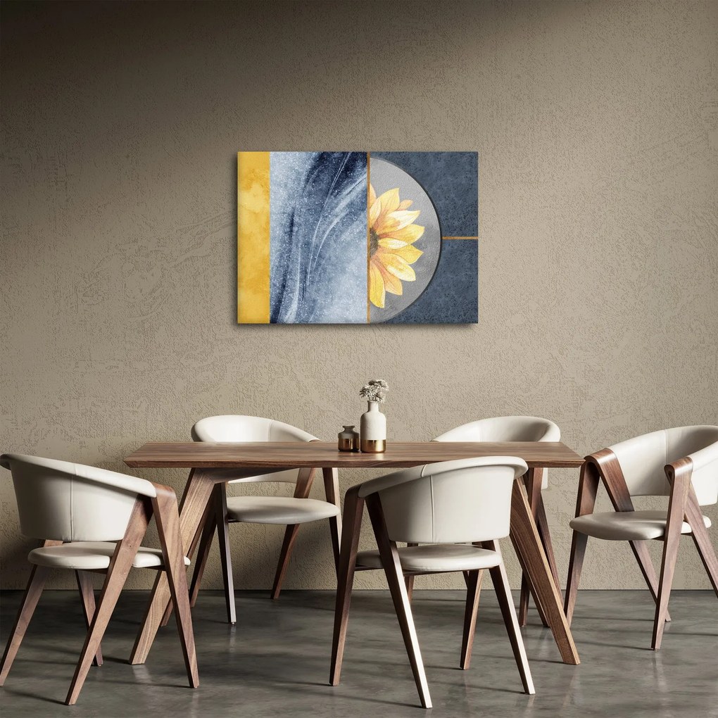 Tablou - Forme și flori (70x50 cm)