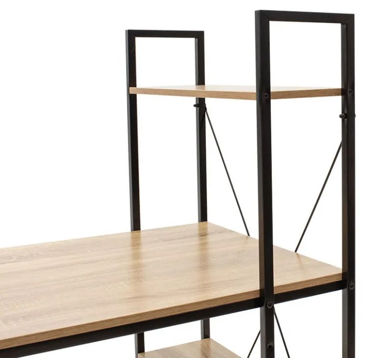 Birou Ramon Oak - Negru 122x64x120 cm