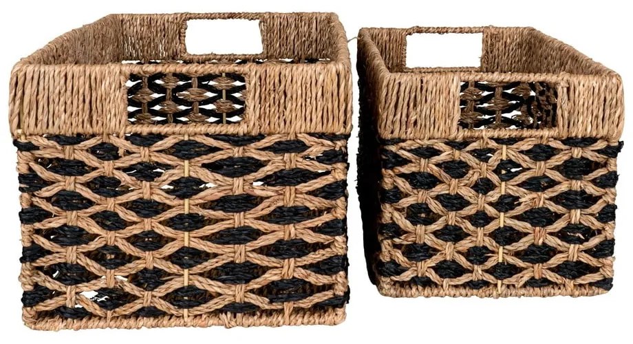 Coșuri de depozitare 2 buc. din iarbă-de-mare 25x40x21 cm Salar – House Nordic