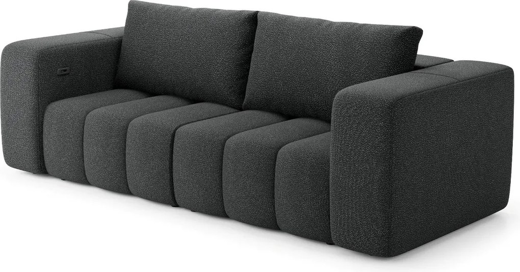 Canapea lemn masiv extensibilă electrică Bern, 273 × 115 × 90 cm