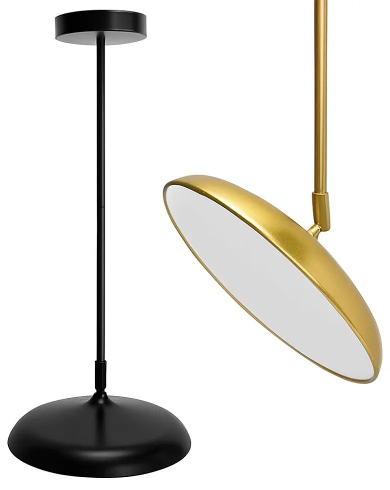 Lampă LED modernă cu înălțime reglabilă Aurie