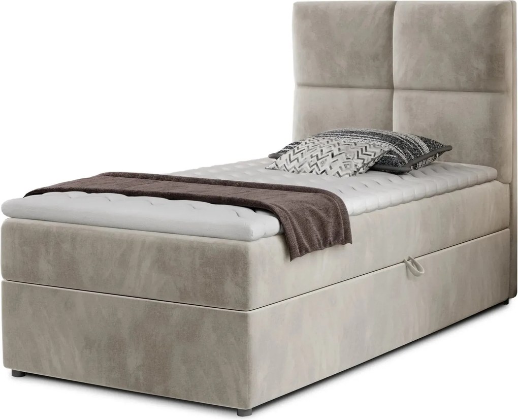 Pat lemn masiv BoxSpring Rivia 90x200 - Paros 05