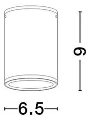 Spot LED aplicat de exterior IP65 LUMINA D-6,5cm alb
