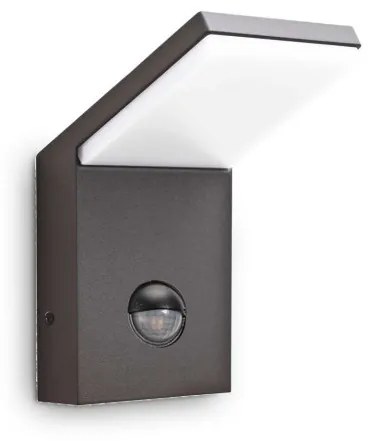 Aplica perete exterior neagra Ideal-Lux Style ap sensor 3000k- 246864