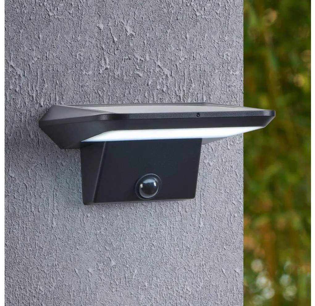 Eglo 48944 - Aplica solară de perete LED cu senzor PORRASSA LED/20W/3,7V IP44