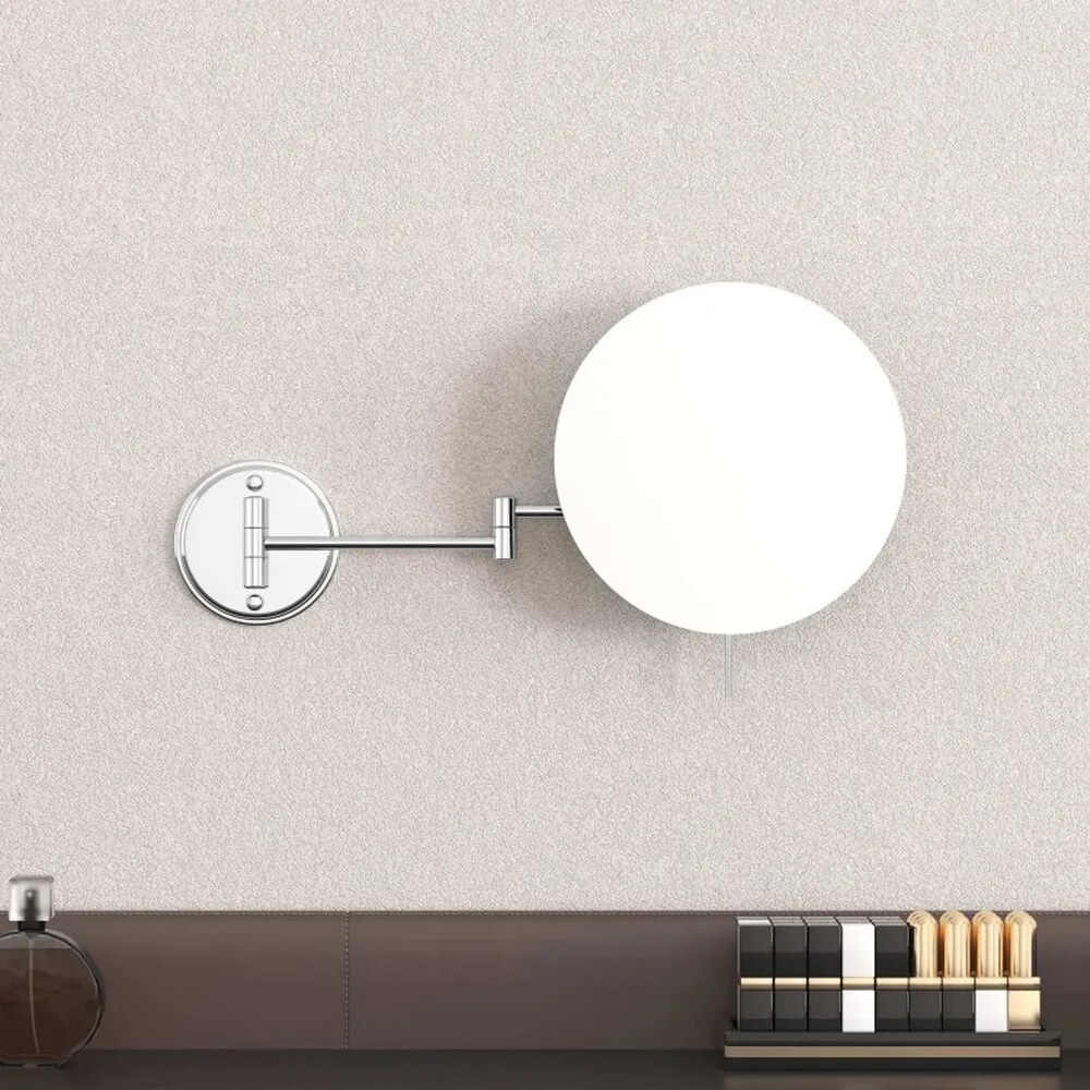 Oglinda cosmetica Inter Ceramic 20x42 cm crom lucios cu marire x5