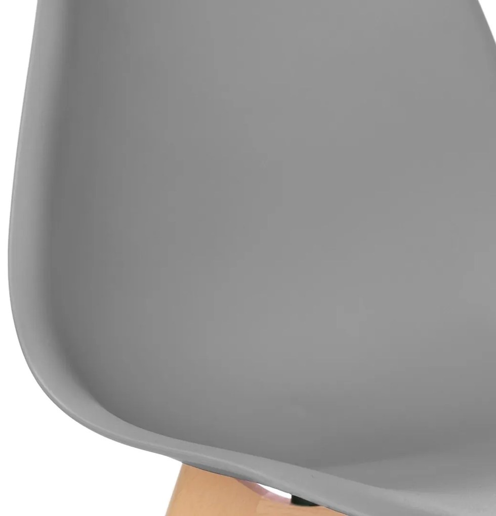 Scaun KITO gri inchis cu picioare din fag