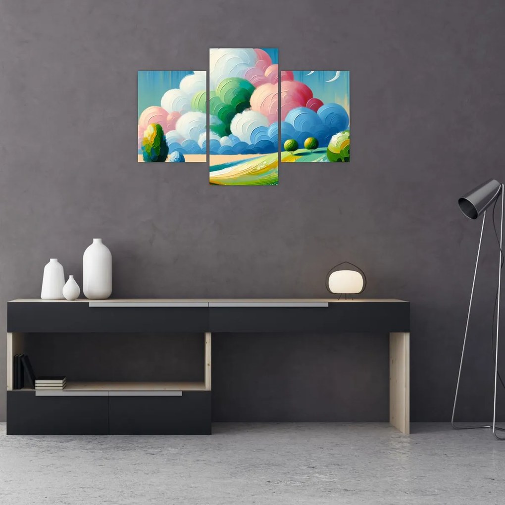 Tablou - Peisaj cu nor (90x60 cm)