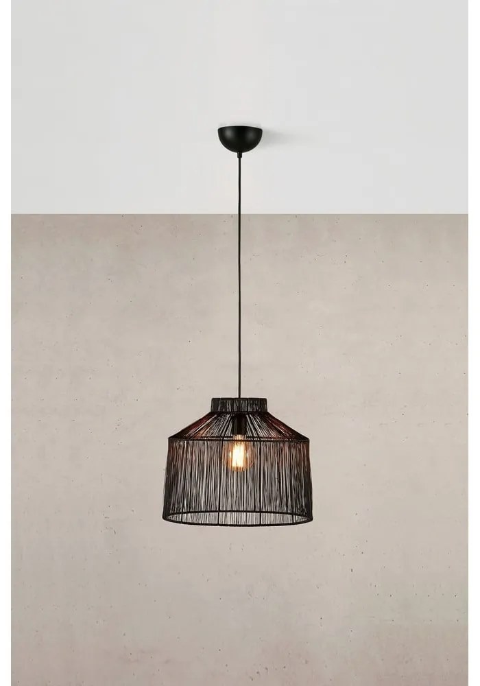 Lustră neagră cu abajur din metal ø 42 cm Capanna – Markslöjd