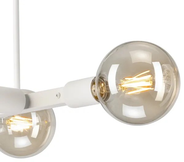 Lustră pe tijă ASTRID 4xE27/60W/230V alb