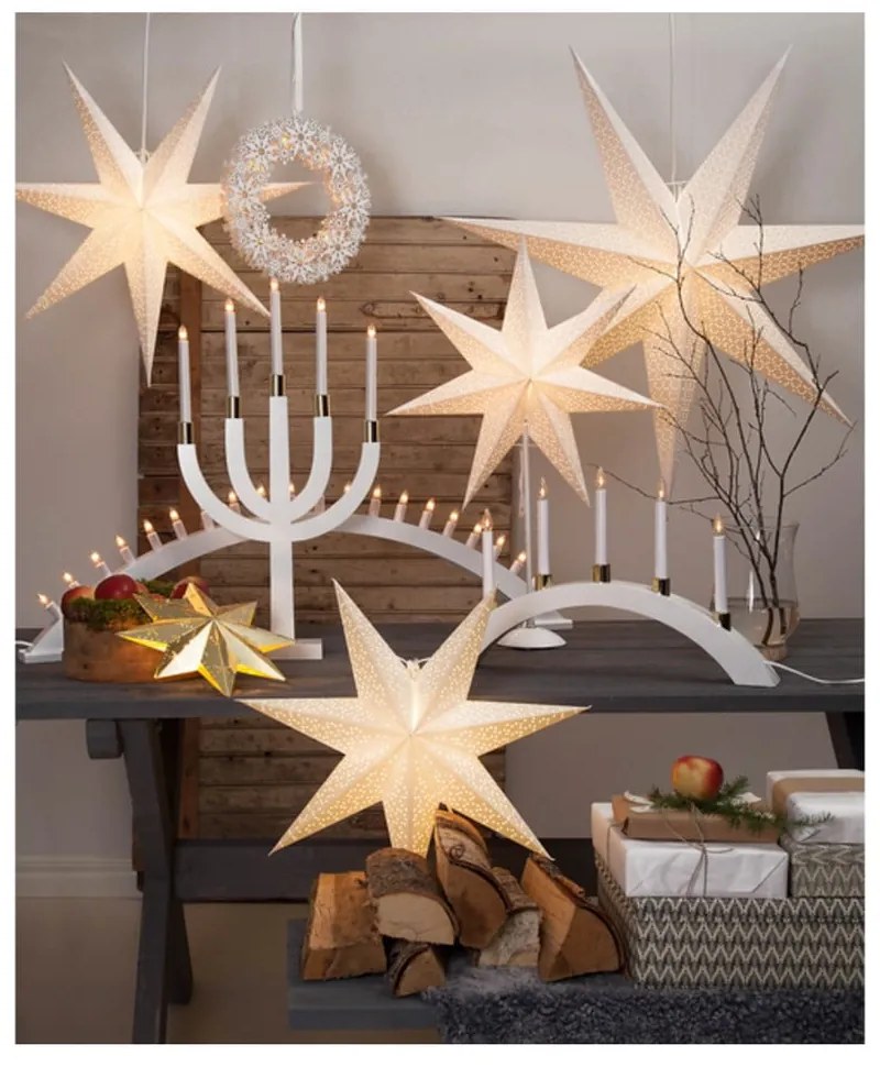 Decorațiune luminoasă Star Trading Dot, Ø 70 cm, alb
