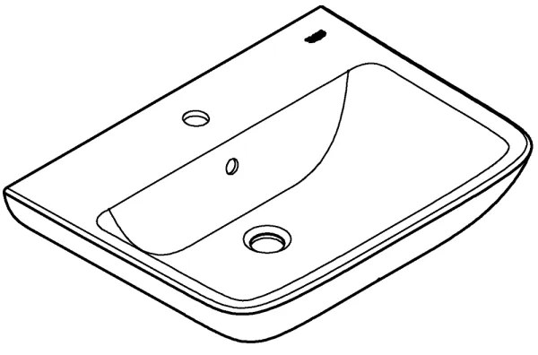 Lavoar START EDGE 600 × 448 mm, ceramică, alb - GROHE 39950000