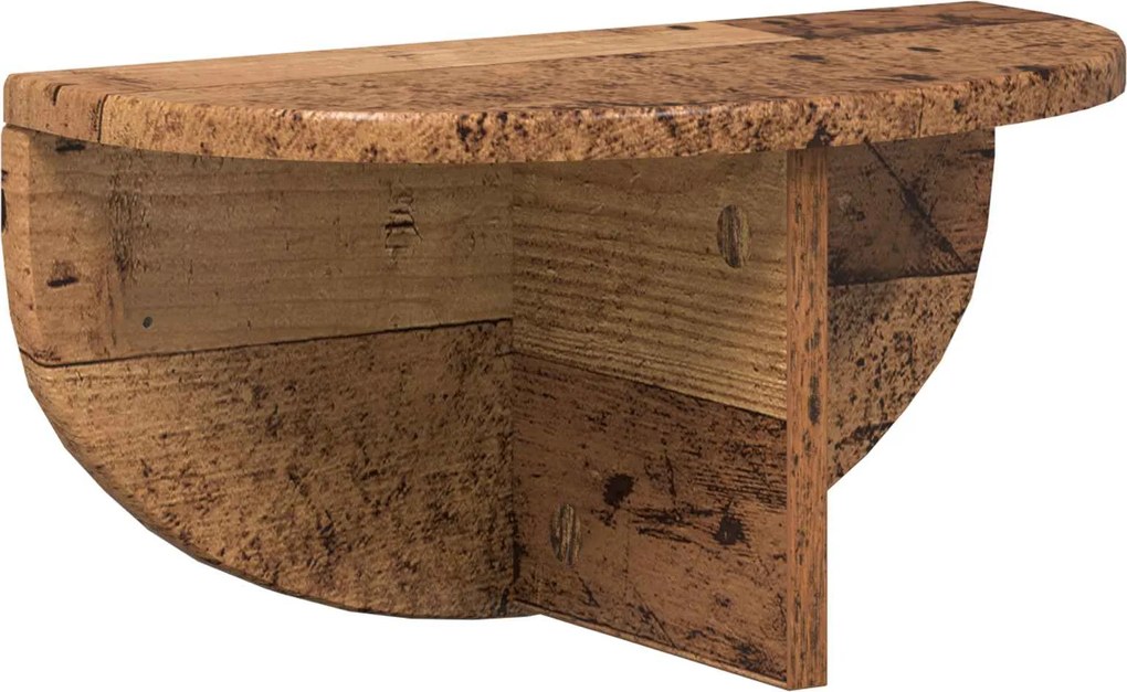 vidaXL Raft de perete Lemn vechi 38 x 19 x 19 cm Lemn compozit