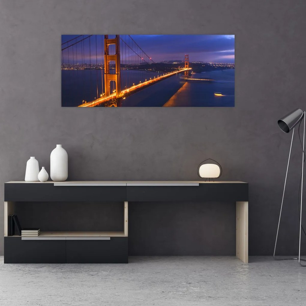 Tablou - Podul Golden Gate (120x50 cm)
