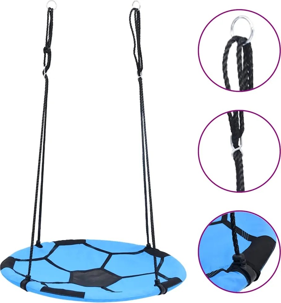 vidaXL Leagăn cuib, model fotbal, 100 cm