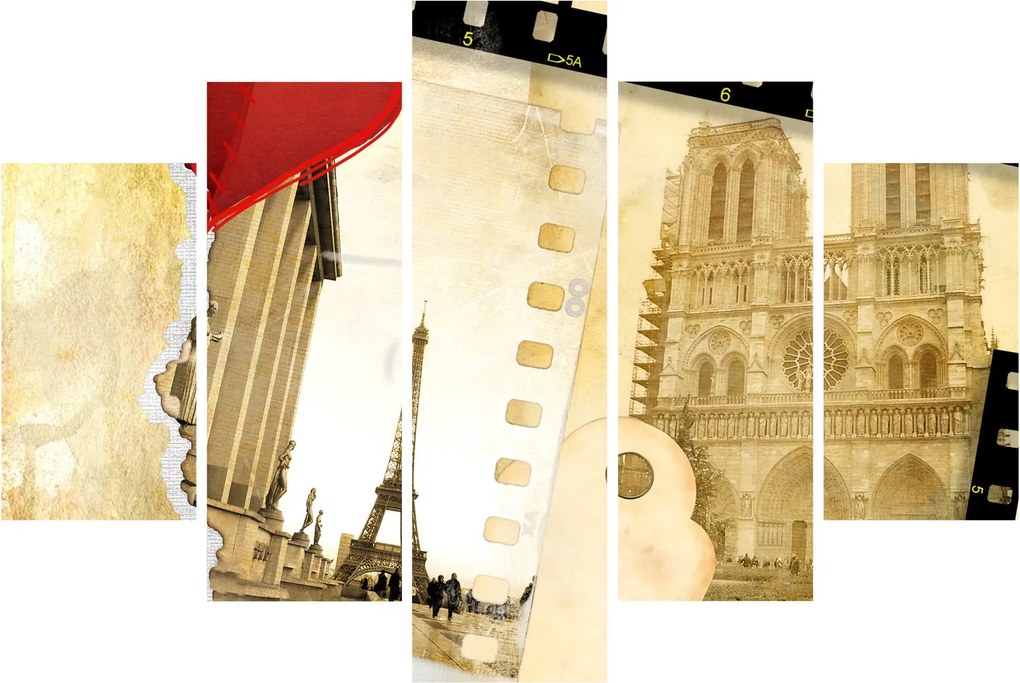 Tablou - Amintiri din Paris (150x105 cm)