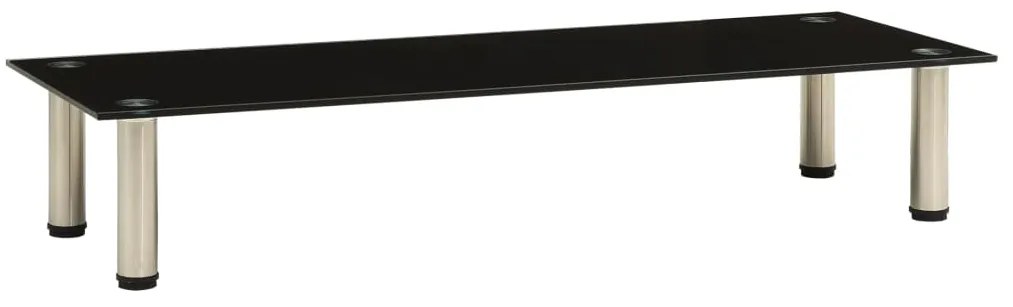 322767 vidaXL Suport TV, negru, 100 x 35 x 17 cm, sticlă securizată
