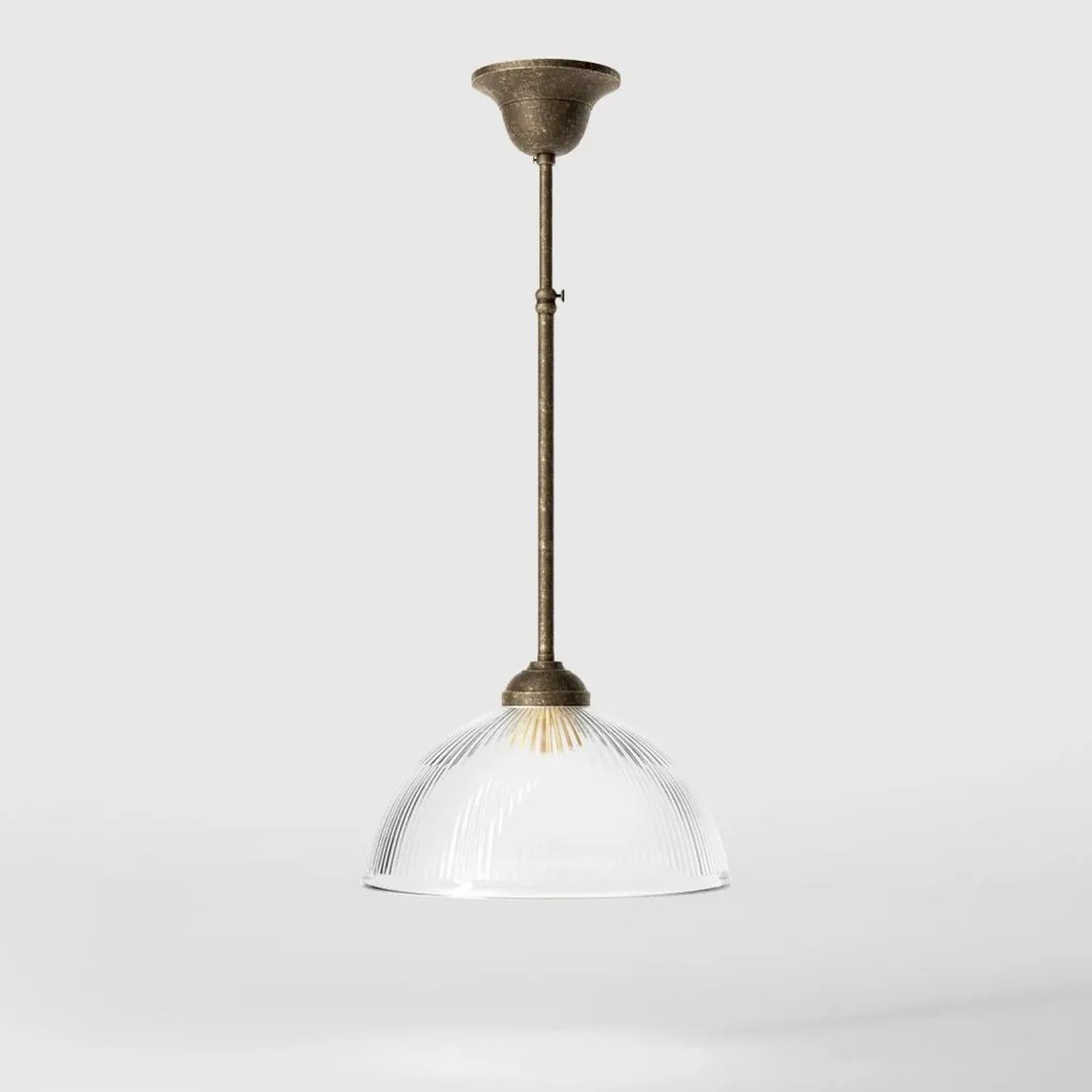 Lustra stil neoclasic din alama si sticla Elide