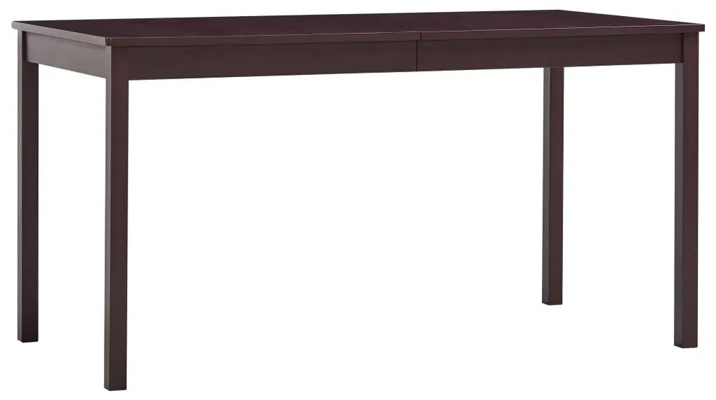 283383 vidaXL Set mobilier de bucătărie, 9 piese, maro închis, lemn de pin