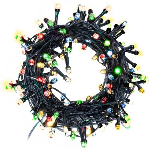 Brilagi - Ghirlandă LED de exterior pentru Crăciun 200xLED/2 funcții 25m IP44 multicoloră