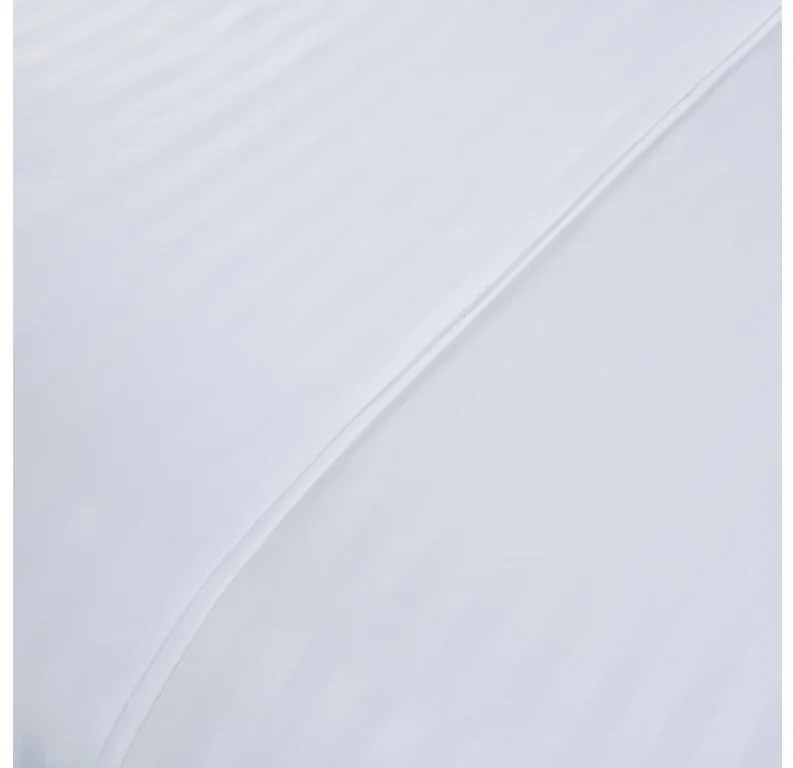 Lenjerie de hotel din microfibra JASMINE alba - dunga 2 cm Dimensiune lenjerie de pat: 2 buc 70 x 90 cm | 200 x 220 cm