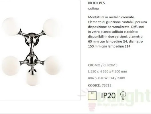 Plafoniera moderna NODI PL5 073712