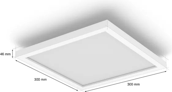 Philips - Plafonieră LED reglabilă Hue AURELLE LED/19W/230V 30x30 cm alb