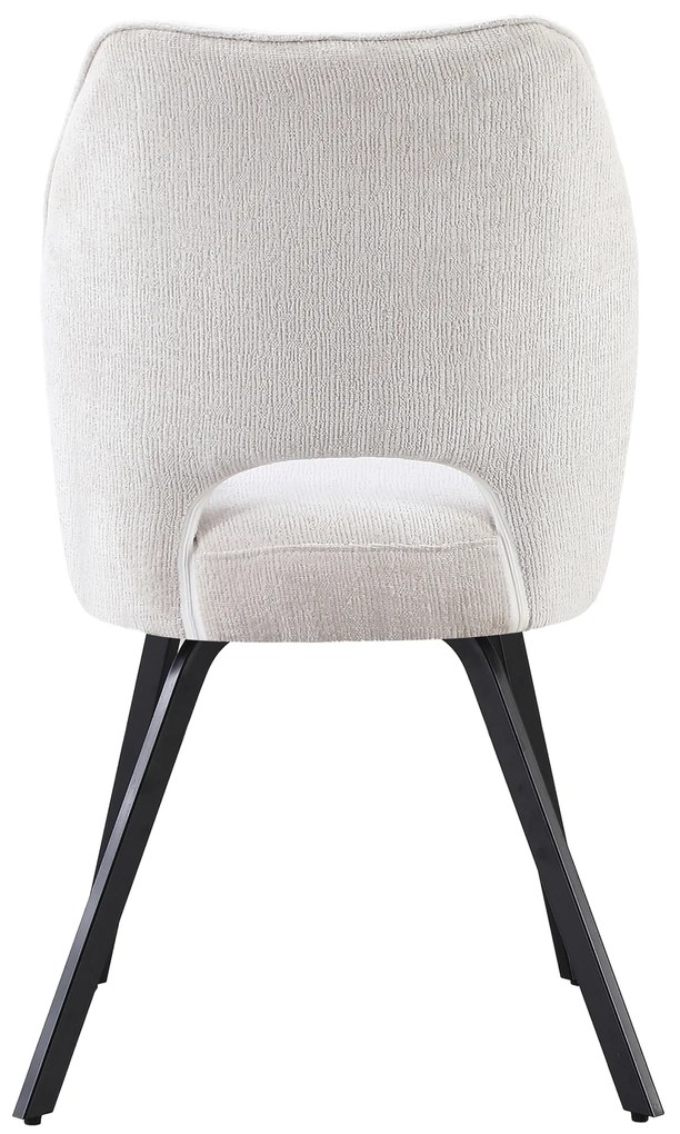 MAZZONI EXPORT TULIP Bej Deschis (material textil UF980-02) - SCAUN MODERN TAPIȚAT PENTRU SUFRAGERIE/LIVING/BIROU LOFT