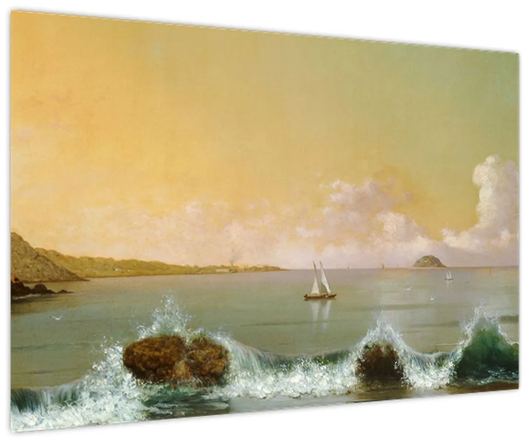 Tablou - Martin Johnson Heade, Rio de Janeiro Bay, reproducere (90x60 cm)