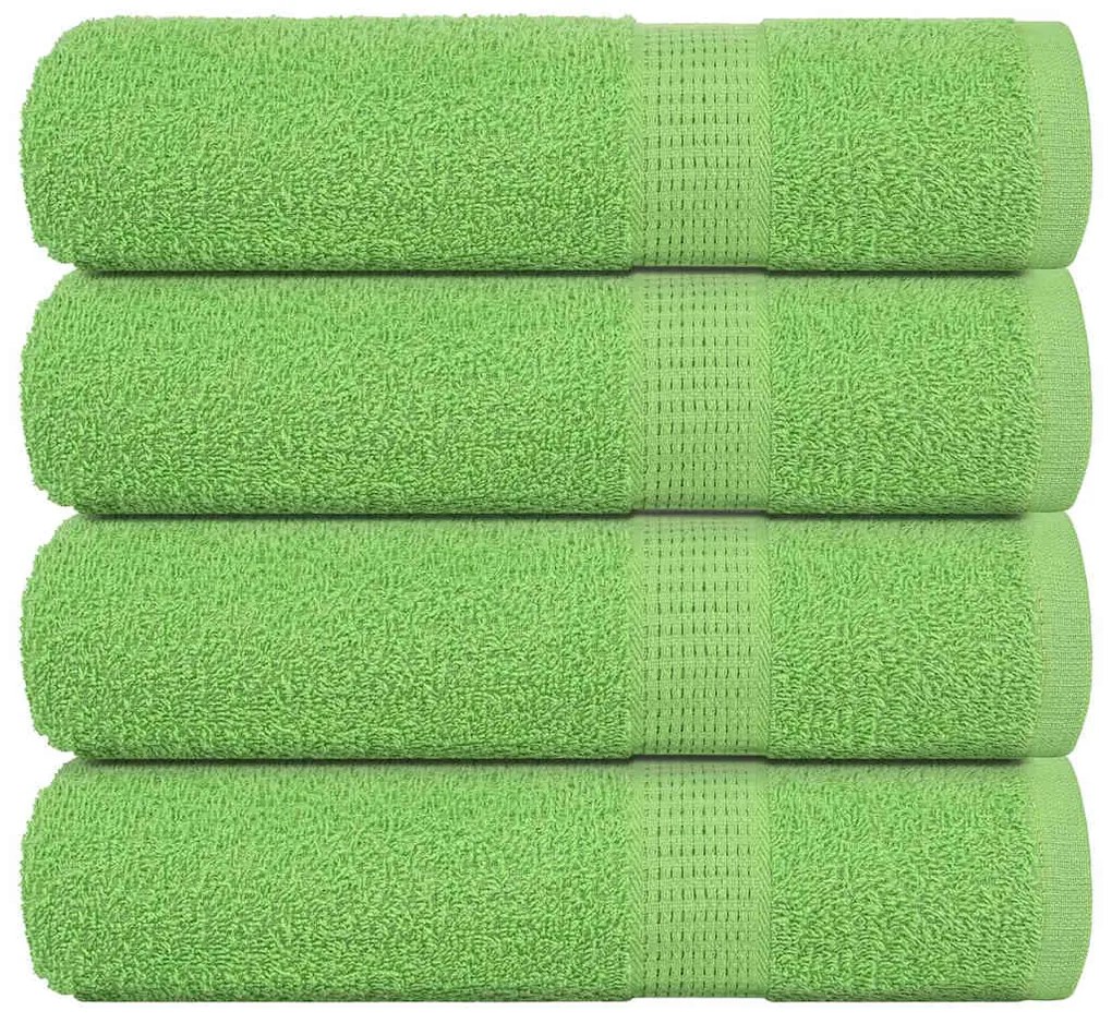 vidaXL Prosoape de duș 4 buc Verde măr 70x140 cm 360 g/m² 100% bumbac